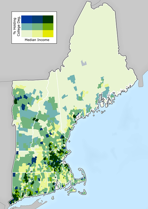 Bivariate map