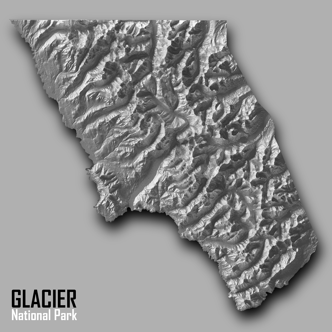 Glossy square map